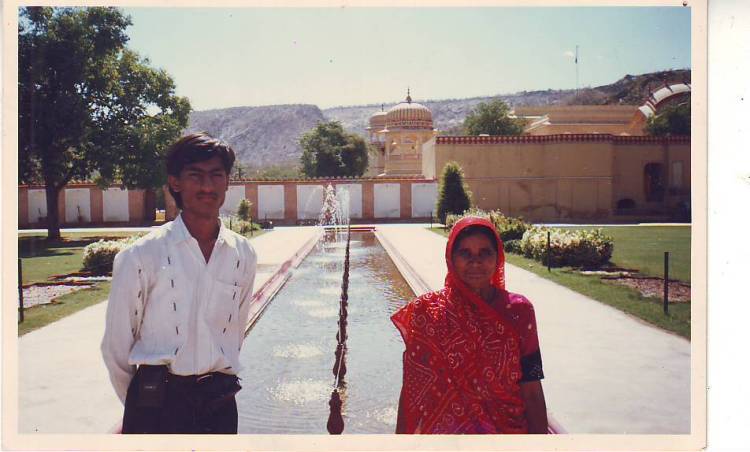 Paras with Devi Masi ba Jaipur India